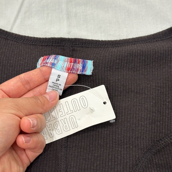 URBAN OUTFITTERS RIBBED CORSET CROP TOP - Picture 4 of 6